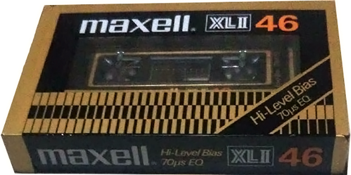Compact Cassette Maxell XLII 46 Type II Chrome 1978 Japan