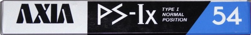 Compact Cassette AXIA PS-Ix 54 Type I Normal 1988 Japan