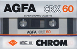 Compact Cassette AGFA CRX 60 Type II Chrome 1985 Europe
