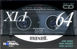 Compact Cassette Maxell XLI 64 Type I Normal 1990 Japan