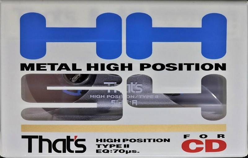 Compact Cassette Thats HH 54 Type II Chrome 1991 Japan