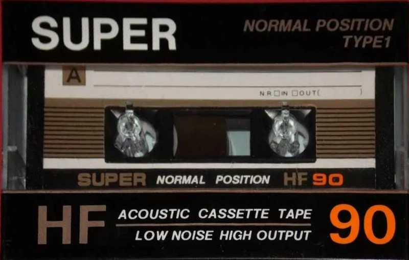 Compact Cassette Super HF 90 Type I Normal Japan