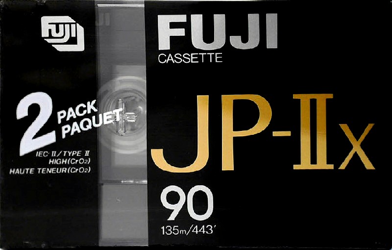 2 pack Fuji JP-IIx 90 Type II Chrome 1989 Europe