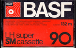 Compact Cassette BASF LH Super 90 "Oval Window" Type I Normal 1976 Europe