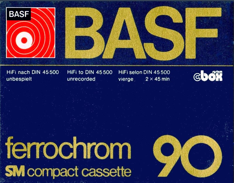 Compact Cassette BASF Ferrochrom 90 Type III Ferro Chrome 1976 Europe