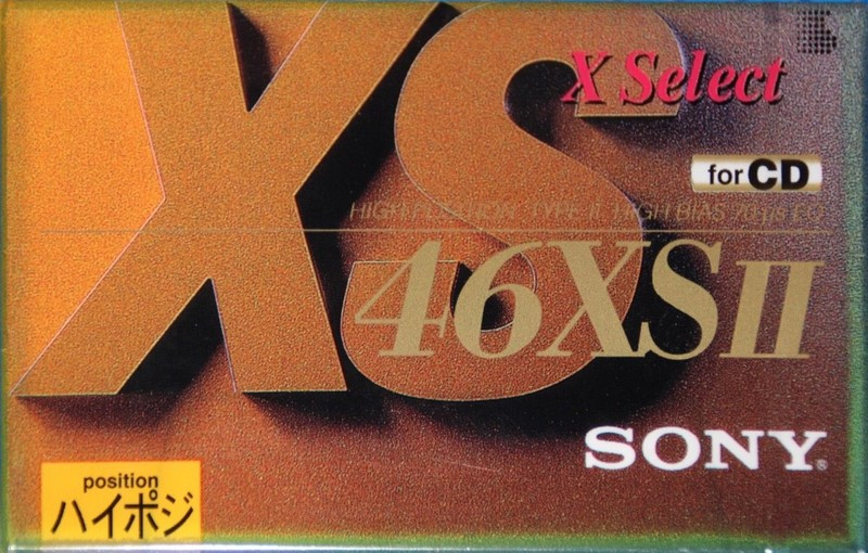 Compact Cassette Sony X Select 46 "C-46XS2" Type II Chrome 1994 Japan
