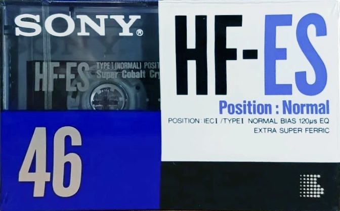 Compact Cassette Sony HF-ES 46 "HF-ES 46C" Type I Normal 1990 Europe