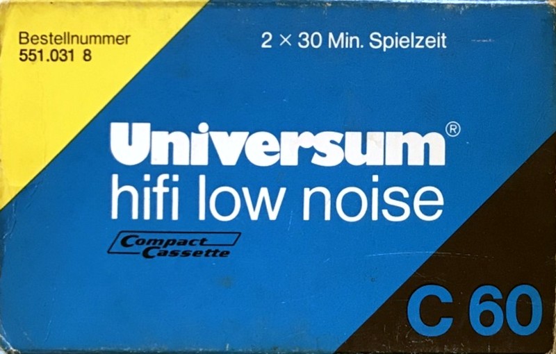 Compact Cassette Universum 60 Type I Normal 1974 Germany