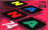 Compact Cassette TDK Na Na 74 "NA2-74" Type II Chrome 2000 Japan