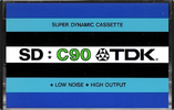 Compact Cassette TDK SD 90 Type I Normal 1973 Japan