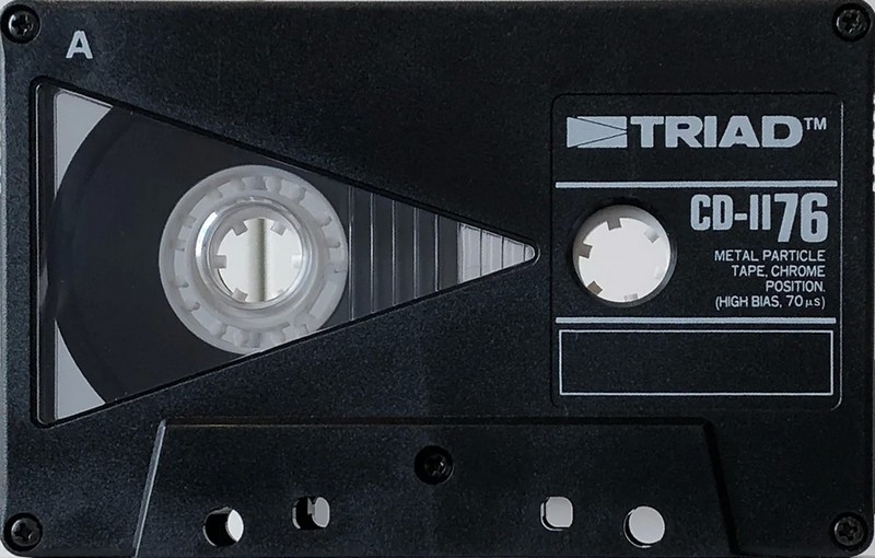 Compact Cassette Triad CD 76 Type II Chrome 1988 North America