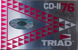 Compact Cassette Triad CD 76 Type II Chrome 1988 North America