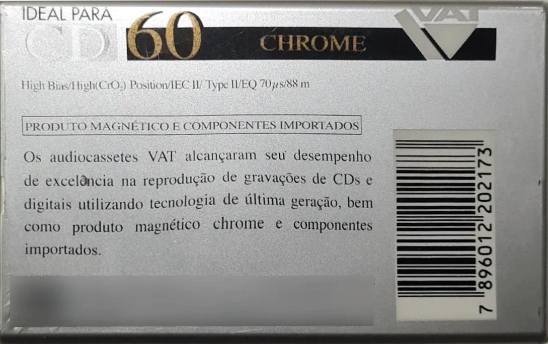 Compact Cassette Vat 60 "EP" Type II Chrome Latin America