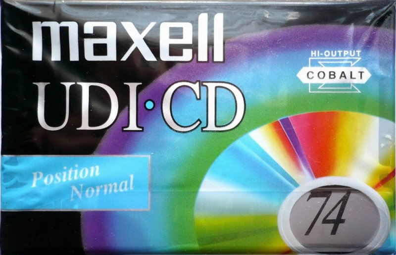 Compact Cassette Maxell UDI-CD 74 Type I Normal 1996 Europe