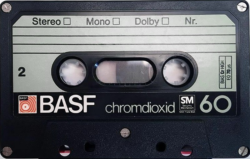 Compact Cassette BASF Chromdioxid 60 Type II Chrome 1978 Europe
