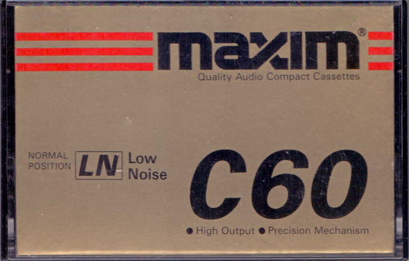 Compact Cassette Maxim LN 60 Type I Normal 1988 Hong Kong