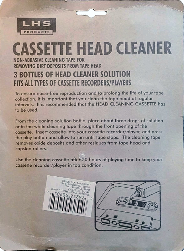 Blister LHS Cleaning Cassette USA