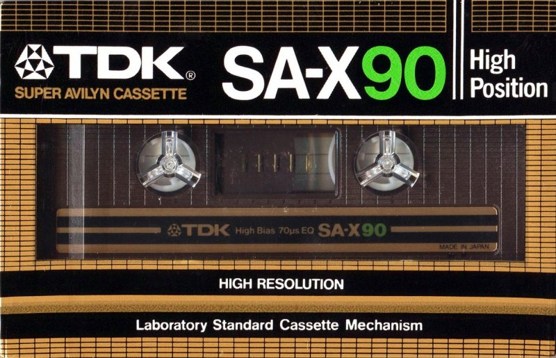 Compact Cassette TDK SA-X 90 Type II Chrome 1982 USA