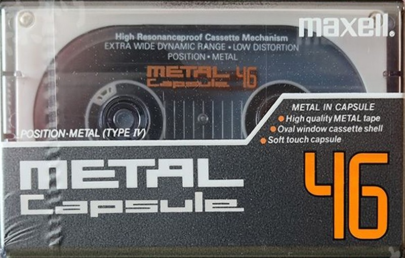 Compact Cassette Maxell Capsule Metal 46 Type IV Metal 1990 Europe
