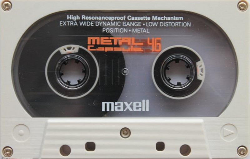 Compact Cassette Maxell Capsule Metal 46 Type IV Metal 1990 Europe