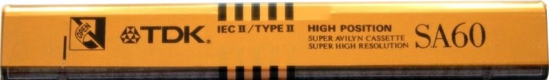 Compact Cassette TDK SA 60 "SA60" Type II Chrome 1991 North America
