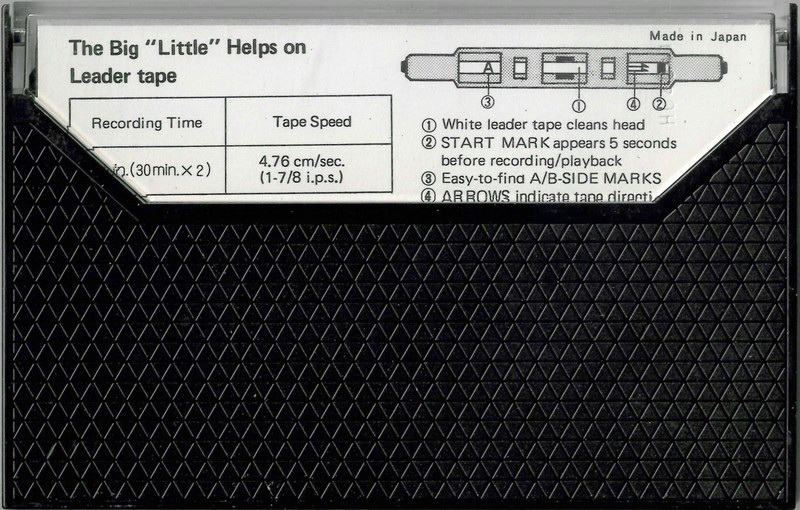 Compact Cassette Hitachi UD 60 "C60ER" Type I Normal 1977 Europe