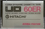Compact Cassette Hitachi UD 60 "C60ER" Type I Normal 1977 Europe