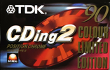 Compact Cassette TDK CDing 2 90 "CDING2-90REC Colour Limited Edition" Type II Chrome 2001 Europe