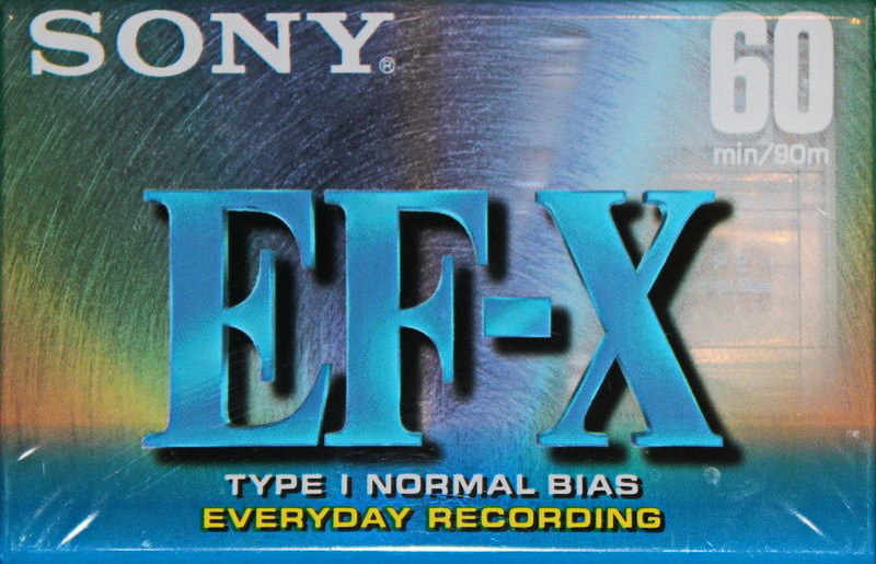 Compact Cassette Sony EF-X 60 Type I Normal 1996 North America