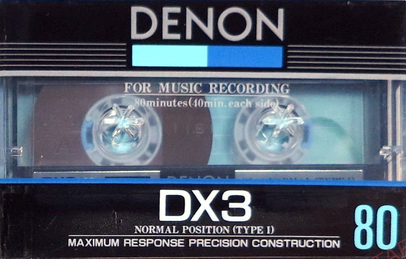 Compact Cassette Denon DX3 80 Type I Normal 1984 Japan