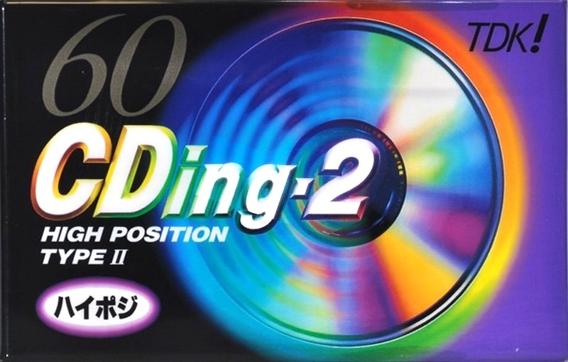 Compact Cassette TDK CDing 2 60 "CD2-60G" Type II Chrome 1996 Japan