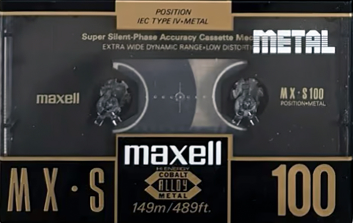 Compact Cassette Maxell MX-S 100 Type IV Metal 1993 Europe