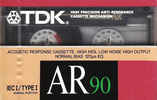 Compact Cassette TDK AR 90 "AR-90N" Type I Normal 1988 Australia, Europe