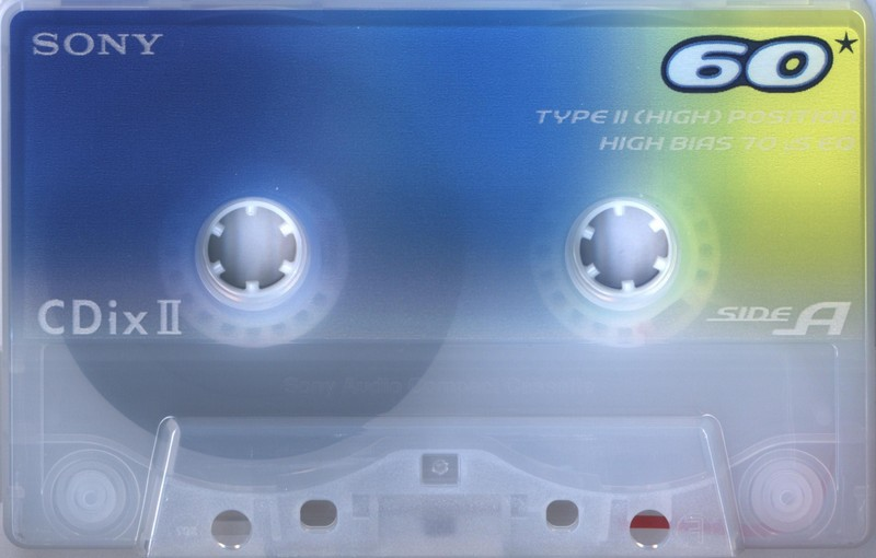 Compact Cassette Sony CDix II 60 "C-60CDX2H" Type II Chrome 2000 Japan