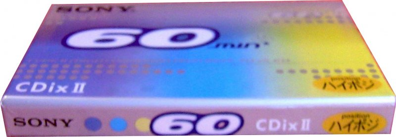 Compact Cassette Sony CDix II 60 "C-60CDX2H" Type II Chrome 2000 Japan