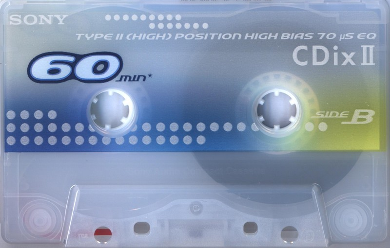 Compact Cassette Sony CDix II 60 "C-60CDX2H" Type II Chrome 2000 Japan