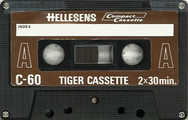Compact Cassette Hellesens Tiger Cassette 60 "Extra Dynamic" Type I Normal 1979 Europe