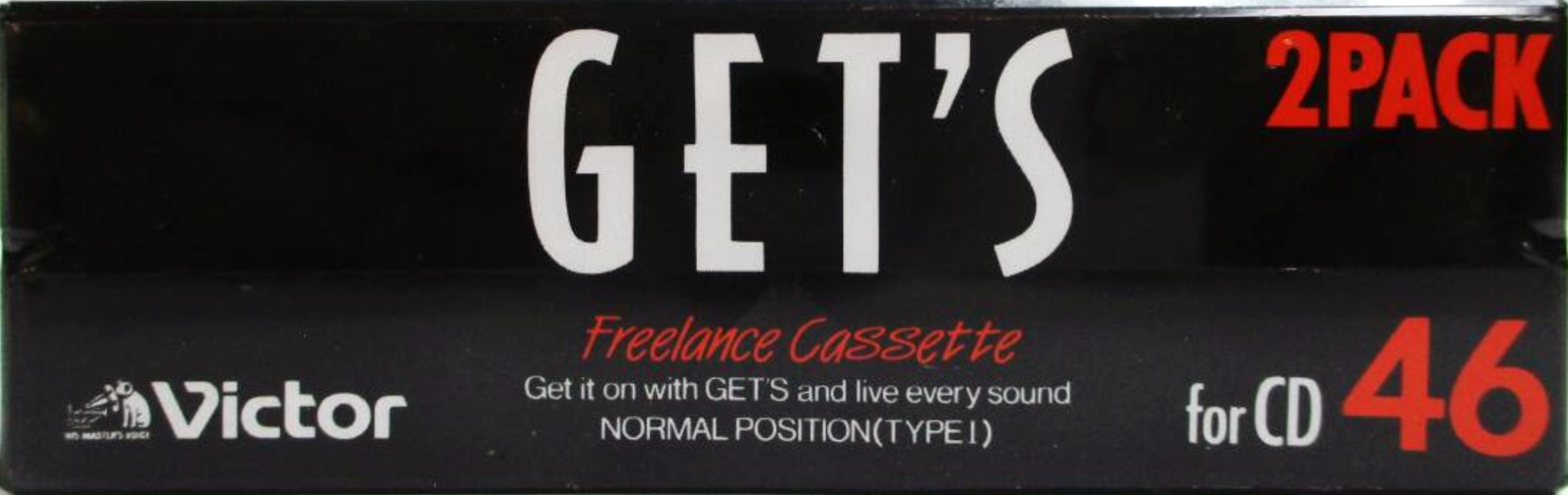 2 pack Victor Gets 46 "GF-G46 BK-2P" Type I Normal 1988 Japan