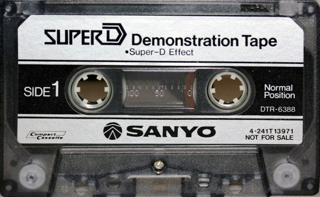 Compact Cassette Sanyo "SuperD" Demonstration Tape Japan