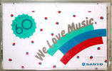Compact Cassette Sanyo We Love Music 60 "Blue" Type I Normal 1983 Japan