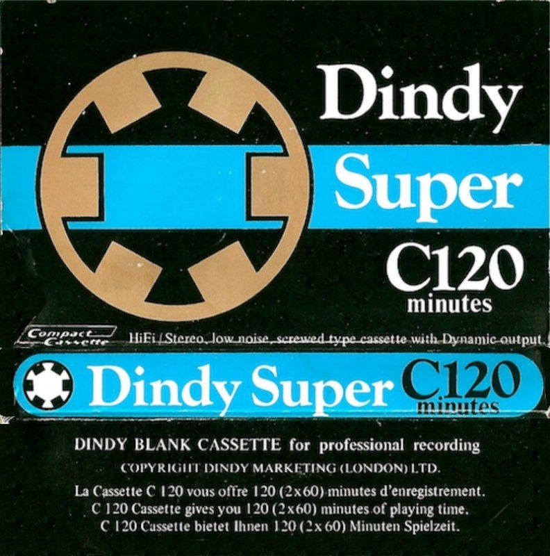 Compact Cassette Dindy 120 Type I Normal 1978 UK