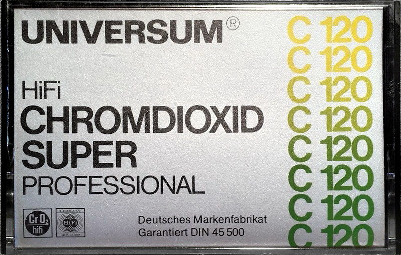 Compact Cassette Universum Super 120 Type II Chrome 1979 Europe