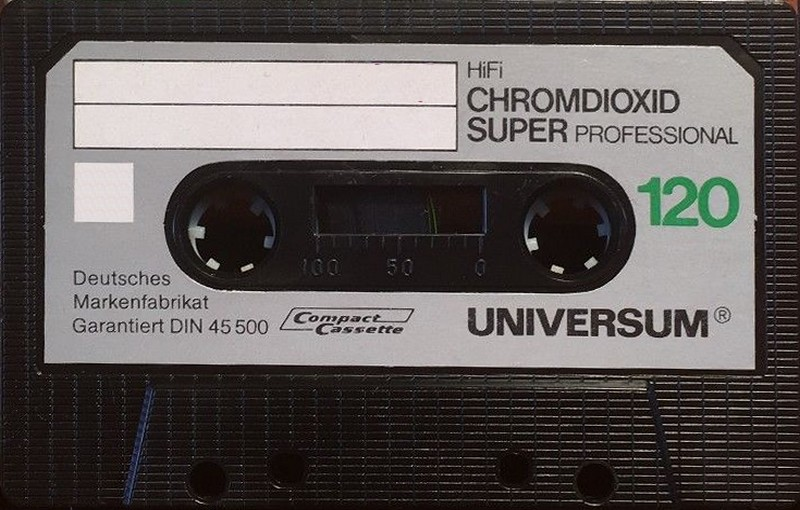 Compact Cassette Universum Super 120 Type II Chrome 1979 Europe