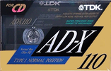 Compact Cassette TDK AD-X 110 "AD-X110R" Type I Normal 1991 Japan