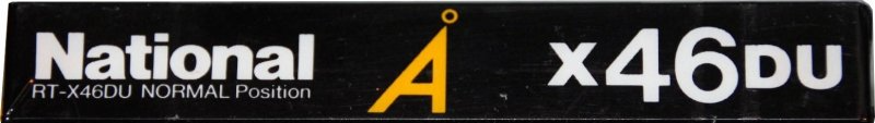Compact Cassette National Angrom X-DU 46 "RT-X46DU" Type I Normal 1986 Japan