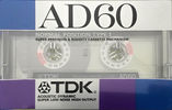 Compact Cassette TDK AD 60 "AD-60G" Type I Normal 1987 Japan