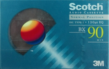 Compact Cassette Scotch BX 90 Type I Normal 1993 Worldwide