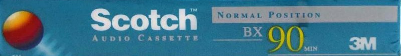 Compact Cassette Scotch BX 90 Type I Normal 1993 Worldwide