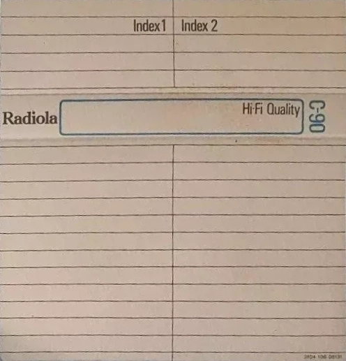 Compact Cassette Radiola Chromium 90 Type II Chrome 1975 Europe