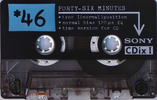 Compact Cassette Sony CDix I 46 "C-46CDX1a" Type I Normal 1992 Japan